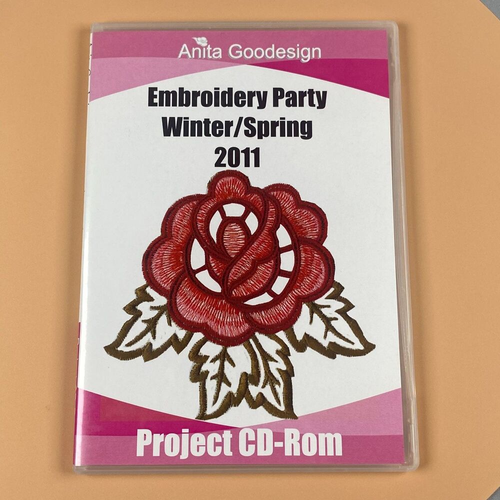 Anita Goodesign Empbroidery Party Winter Spring 2011 Project CD-Rom